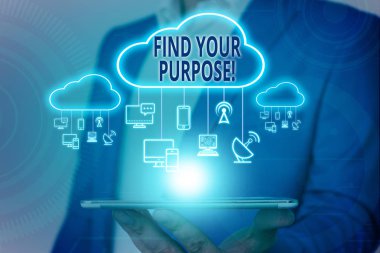 Amaç bul metin yazma el yazısı. Kavram anlamı bir şey yapılır ya da hala var olan erkek insan giyim resmi iş elbisesi akıllı cihaz kullanarak sunum sunan.