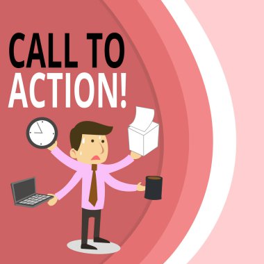 Çağrı Eylem'i gösteren not yazma. İş fotoğraf exhortation vitrin emretmek amacıyla sorun Stresli Erkek Çalışan Yöneticisi Multitasking Meet Deadline ile hedefe ulaşmak için bir şeyler yapmak.
