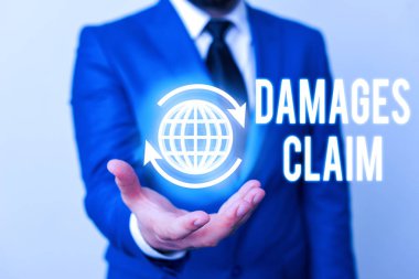 Kelime yazma metni Tazminat Talebi. Deanalysisd Tazminat Dava Dosyası Dava için İş kavramı.