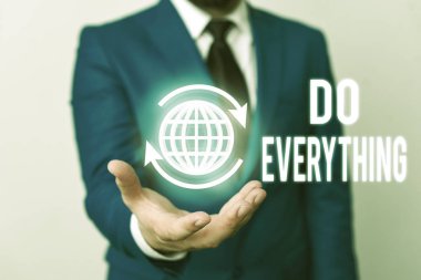 Kelime yazma metni Her şeyi yapın. Jack tüm Esnaf Benlik Saygısı Ego Pride No Limits için İş kavramı.