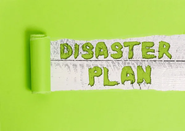 Word writing text Disaster Plan. Business concept for Respond to Emergency Preparedness Survival and First Aid Kit.