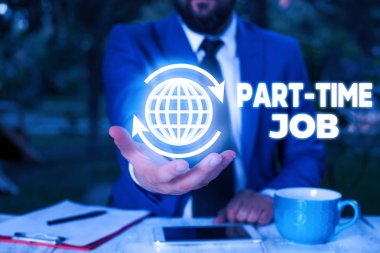 Kavramsal el Part Time iş gösterilen yazma. İş fotoğraf metin fiyatları serbest rahat Ojt acemi bir ölçü mevsimlik.
