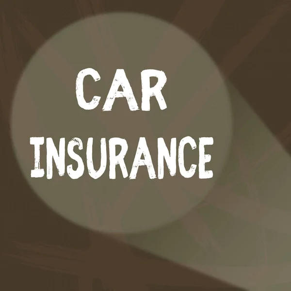 Handwriting text Car Insurance. Concept meaning Accidents coverage Comprehensive Policy Motor Vehicle Guaranty Abstract Violet Monochrome of Disarray Smudge and Splash of Paint Pattern. — Stock Photo, Image