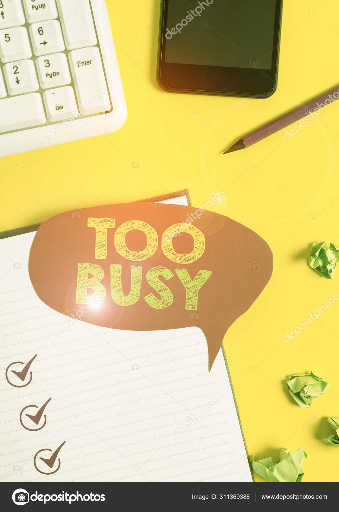 Handwriting Text Too Busy Concept Meaning No Time To Relax No Idle Time For  Have So Much Work Or Things To Do Yellow Paper Keyboard Inspiration  Communicate Ideas Messages Black Markers Stock Photo - Download Image Now -  iStock