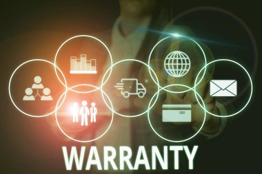 Garantiyi gösteren bir not yazıyorum. Satılan ürünün onarımı ve bakımı için ücretsiz fotoğraf sergisi Akıllı aygıt kullanılarak sunulan resmi iş elbisesi giyin.