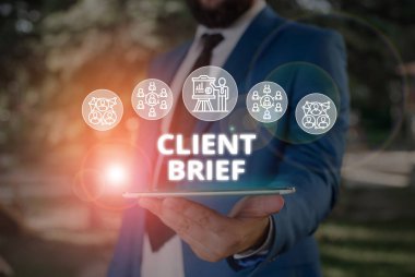 Kelime yazma istemcisi özeti. Bir reklam kampanyasının temeli olarak bilgi için iş konsepti. Erkek giyimi, akıllı aygıt kullanılarak sunum sunumu..