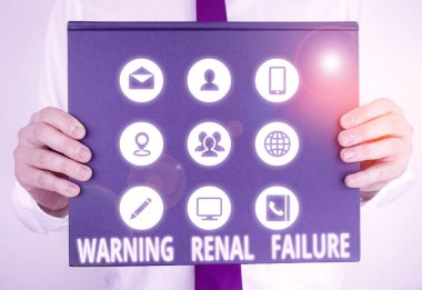 El yazısı yazısı Uyarı Renal Failure. 