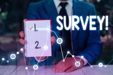 Kelime yazma metin Anketi. Önceden tanımlanmış bir gruptan veri toplamak için kullanılan araştırma yöntemi için iş kavramı.