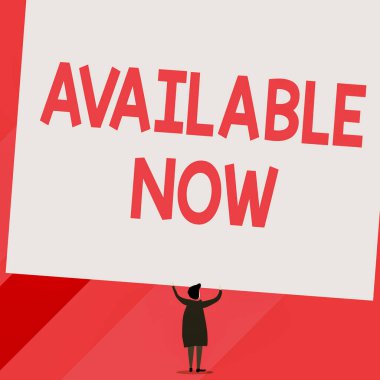 Kavramsal el yazısı şu an müsait olduğunu gösteriyor. İş Fotoğrafları: Kullanışlı Seçilebilir Günümüz Bekarı Gemide Erişilebilir Kısa Saçlı Kadın Boş Dikdörtgen Elle Giyiniyor.