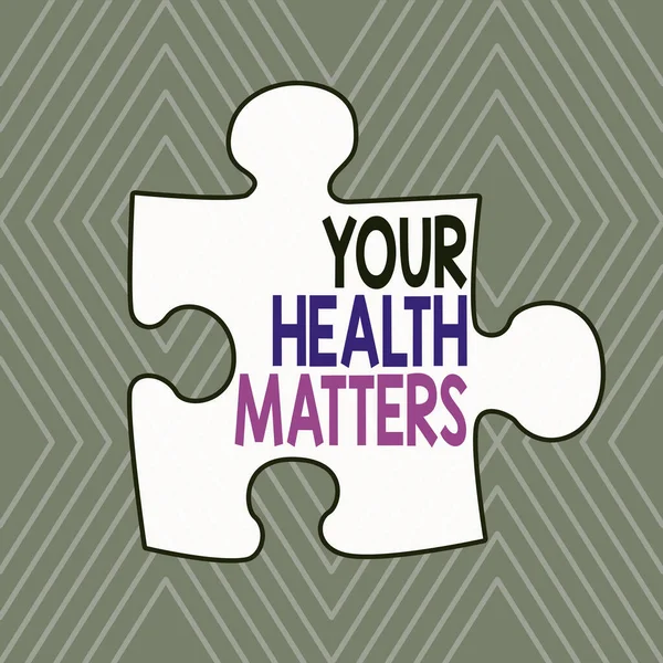 Text sign showing Your Health Matters. Conceptual photo good health is most important among other things Infinite Geometric Concentric Rhombus Pattern against Lilac Background.