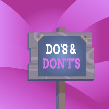 El yazısı Do S ve Don 't T.S. Kavrama Anlamı birinin aklındaki karmaşa Tahta tahta çubuk direği kağıt not yapıştırılmış boş bant boş uzay bandı.