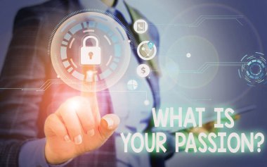 Tutkunuz Nedir? El yazısı metni. Kavram demek, güçlü ve zar zor kontrol edilebilen duygularını sormak demek. Kadın, son model akıllı aletlerle resmi iş kıyafeti giyip sunum yapıyor..