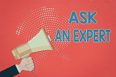 Ask An Expert 'ı gösteren bir not yazıyorum. İş fotoğrafı tanıtım programı. Yarıton Deseni 'nde bir konuda yetenekli ya da bilgili olan birine danışın..