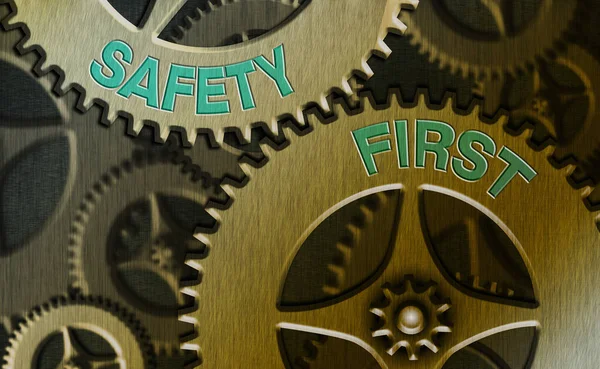 Ecriture conceptuelle montrant Safety First. Photo d'affaires montrant l'habitude de dire que la chose la plus importante est d'être en sécurité . — Photo