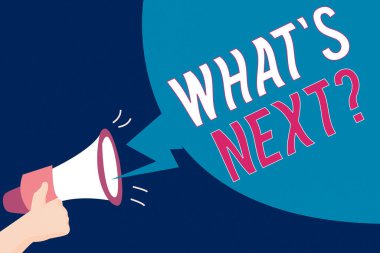 SMS işareti sıradaki soruyu gösteriyor. Bireylere yaklaşan davranışlarını ve davranışlarını soran kavramsal fotoğraf Hu analizi Ses Efekti ve Boş Yayın Kabarcığı ile El Tutma Megafonu.