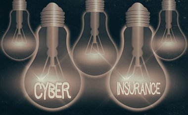 Siber Sigortayı gösteren bir not yazıyorum. Şirketi Internet tabanlı risklerden korumak için özel bir iş fotoğrafı sergisi planı.