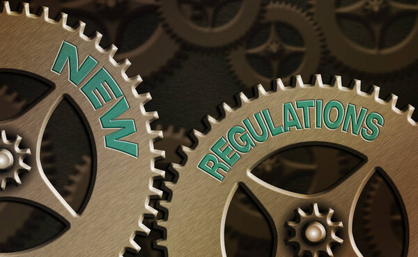 Writing note showing New Regulations. Business photo showcasing latest established laws enforced by government or authority.