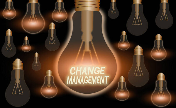 Text sign showing Change Management. Conceptual photo development within a business or similar organization.