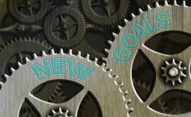 Yeni Hedefler el yazısı metni. Bir bireyin ulaşması gereken net tanımlanmış planlar listesi anlamına gelen kavram.