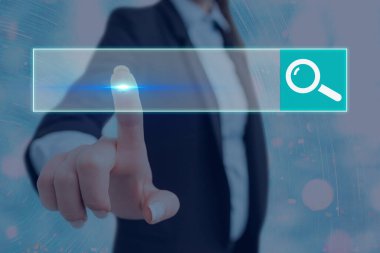 Web Arama Veri Bilgileri Fütüristik Teknoloji Bilgi Düz Element Simgesi. En Son Dijital Bilgisayarlaştırma Ağı Bağlantı İletişim İş Finansal Kavramı.