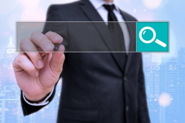 Web Arama Veri Bilgileri Fütüristik Teknoloji Bilgi Düz Element Simgesi. En Son Dijital Bilgisayarlaştırma Ağı Bağlantı İletişim İş Finansal Kavramı.