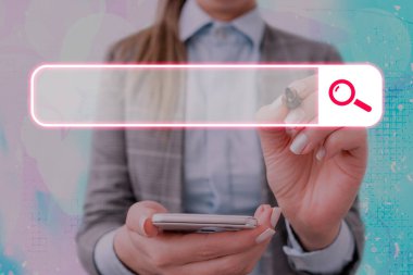 Web Arama Veri Bilgileri Fütüristik Teknoloji Bilgi Düz Element Simgesi. En Son Dijital Bilgisayarlaştırma Ağı Bağlantı İletişim İş Finansal Kavramı.
