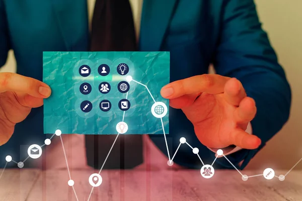 Illustrieren Sie das Diagramm Absteigender Trend-Performance-Balken mit instabilem Jahresgewinn. Aufwärtstrend abwärts Wachstum ungewiss Bewegung High Risk Financial Stock Chart Statusbericht — Stockfoto