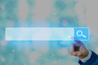 Web Arama Veri Bilgileri Fütüristik Teknoloji Bilgi Düz Element Simgesi. En Son Dijital Bilgisayarlaştırma Ağı Bağlantı İletişim İş Finansal Kavramı.