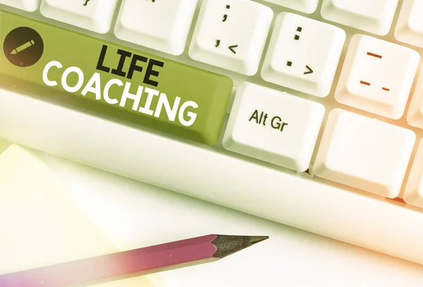 Γράμμα που δείχνει το Life Coaching. Επιχειρηματική φωτογραφία που αναδεικνύει Ενθάρρυνση και Διαβούλευση με βάση την τρέχουσα κατάσταση. — Φωτογραφία Αρχείου