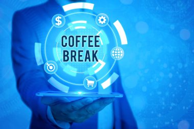 El yazısı, kısa kahve molası. Kavram, hiçbir iş yapmadan kahve içmeye ayrılan kısa süre anlamına gelir..