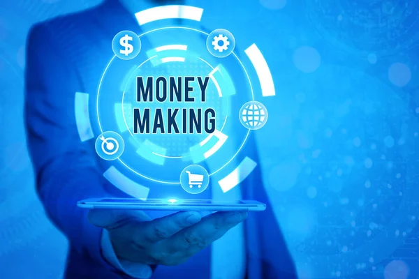 Handschrifttekst Money Making. Concept betekent Stress free time management goede winst en investering. — Stockfoto