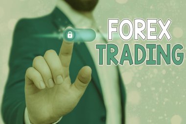 El yazısı metni Forex Ticaret. Küresel piyasa anlamına gelen kavram ticarete, para alışverişine izin veriyor.