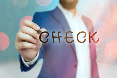 El yazısı kontrolü. Konsept, doğruluk kalitesini veya tatmin edici durumu test etmek için muayene anlamına gelir.