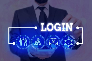 El yazısı metin girişi. Bireyin bir bilgisayar sistemine erişimi olan bir süreç kavramı.