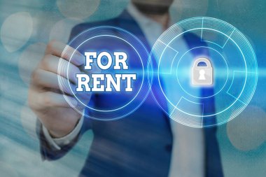 Kiralık Kelime Yazma Metni. Şu anda düzenli olarak kiralanan bir işletmeyi işgal etmek için iş kavramı.