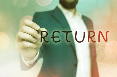 El yazısı metin iadesi. Kavrama, başladığın yere geri dönme eylemi anlamına gelir..