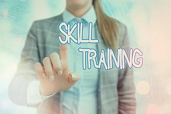 Handschrift tekst schrijven Skill Training. Concept dat bedoeld is om de kennis te vergaren en te vergroten die een werknemer nodig heeft. — Stockfoto