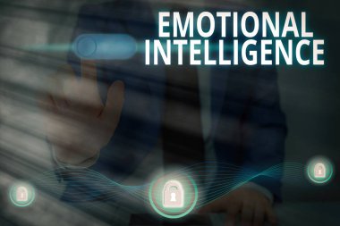 Duygusal Zeka 'nın el yazısı. Kavram, farkındalık kapasitesi, kontrol, bir s duygudur..