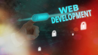 El yazısı Web Geliştirme. Kavram, internet için bir web sitesi oluşturmaya yönelik çalışma anlamına gelir.