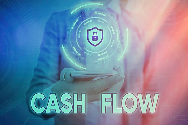 Text sign showing Cash Flow. Conceptual photo auditing the net amount of cash transferred into and onto the business.