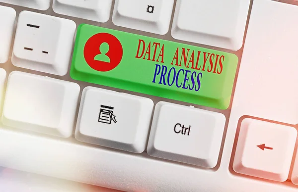 Word writing text Data Analysis Process. Business concept for build a dashboard and analyze with graphs and visualization. — Stock Photo, Image