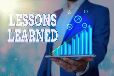 El yazısı Dersler Öğrenildi. Etkinliği anlamaktan edinilen deneyim kavramının anlamı.