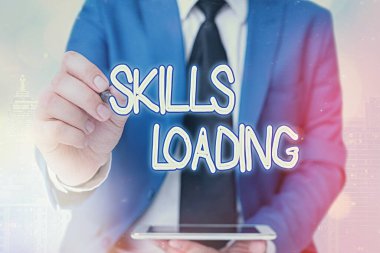 Kelime yazma becerileri yüklemesi. Bir görevi yerine getirirken zorluk derecesine işaret eden iş konsepti.