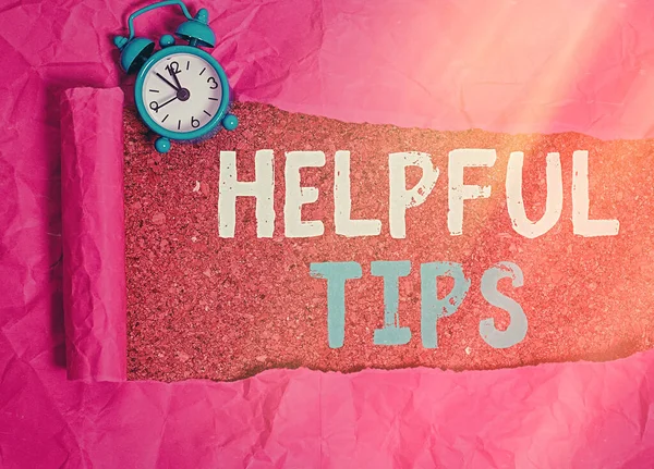 Konzeptionelle Handschrift mit hilfreichen Tipps. Business-Foto zeigt Service-Beratung helfen bei der Unterstützung und schnelle Tipps. — Stockfoto