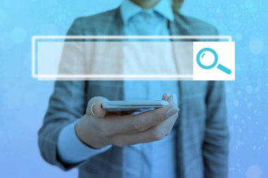 Web Arama Veri Bilgileri Fütüristik Teknoloji Bilgi Düz Element Simgesi. En Son Dijital Bilgisayarlaştırma Ağı Bağlantı İletişim İş Finansal Kavramı.