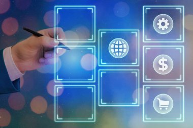 En Son Dijital Teknoloji, Sosyal Medya, Ağ Bağlantısı, İletişim, İşletme, Mali Konsept.