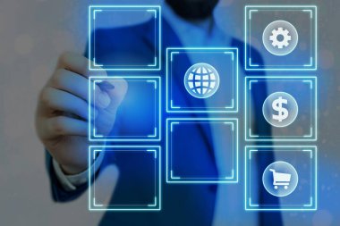 En Son Dijital Teknoloji, Sosyal Medya, Ağ Bağlantısı, İletişim, İşletme, Mali Konsept.