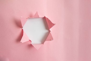 Yuvarlanmış Yırtık Karton Yerleştirilmiş Üst Masa. Arkaplanda kalın yırtık bir kağıt var. Flat Lays Fotoğrafçılığı Düzenleme Sanatsal Yolu