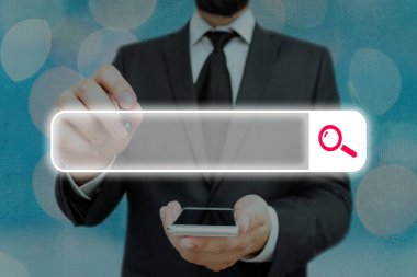 Web Arama Veri Bilgileri Fütüristik Teknoloji Bilgi Düz Element Simgesi. En Son Dijital Bilgisayarlaştırma Ağı Bağlantı İletişim İş Finansal Kavramı.