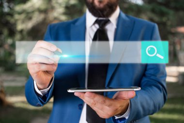 Web Arama Veri Bilgileri Fütüristik Teknoloji Bilgi Düz Element Simgesi. En Son Dijital Bilgisayarlaştırma Ağı Bağlantı İletişim İş Finansal Kavramı.